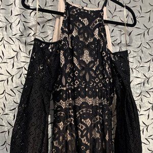Bardot Off-Shoulder Black Lace Dress size 10